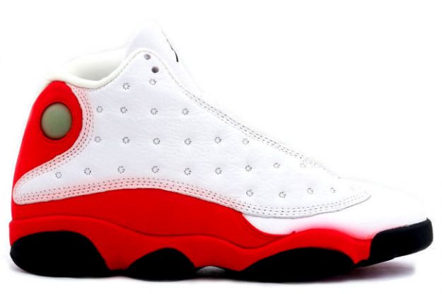 special nike air jordan 13 og white true red black shoes